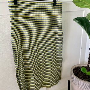 Aerie Ribbed Midi Skirt